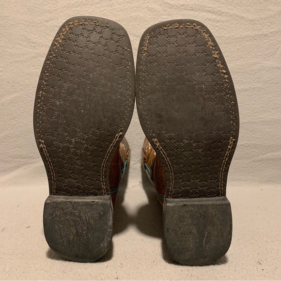 Smoky Mountain Floralie Embroidered Western Cowgirl Boots Size 2 Squared Toe - Picture 7 of 9